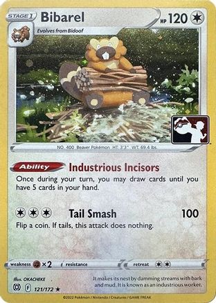 Bibarel (Cosmos Holo) - 121/172 - Rare - Holofoil