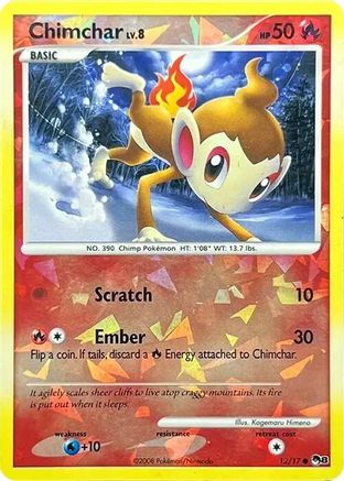 Chimchar (Cracked Ice Holo) - 012/017 - Common - Holofoil
