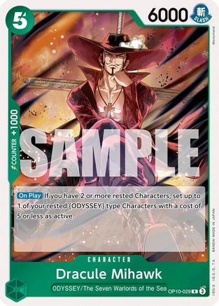 Dracule Mihawk (OP10-029) - Rare