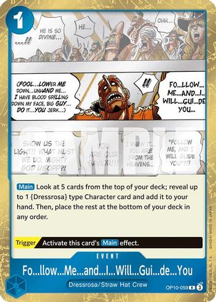 Fo...llow...Me...and...I...Will...Gui...de...You (OP10-059) - Rare