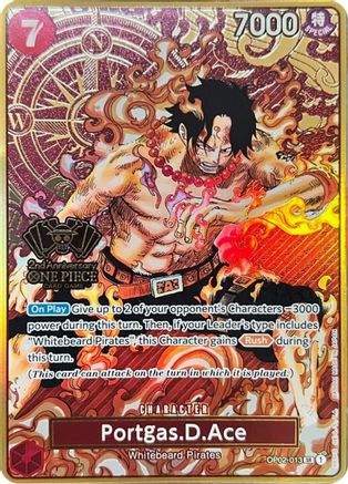 Portgas.D.Ace (One Piece Japanese Version 2nd Anniversary Set) (OP02-013)  -  Super Rare