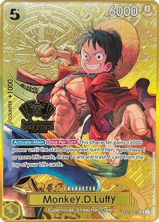 Monkey.D.Luffy (One Piece Japanese Version 2nd Anniversary Set) (ST13-015)  -  Super Rare