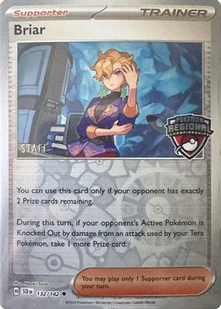 Briar - 132/142 (Regional Championship) [Staff]  - Uncommon - Reverse Holofoil