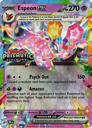 Mentali ex - 034/131 (Tampon Évolutions Prismatiques) - Promo - Holo