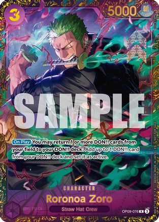 Roronoa Zoro (Championship 25-26 Regionals Season 1) (OP09-076)  -  Rare