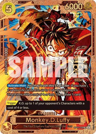 Monkey.D.Luffy (Championship 2024 World Final 3rd Place) (OP07-109)  -  Super Rare