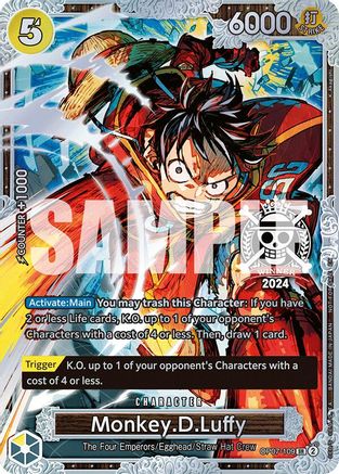 Monkey.D.Luffy (Championship 2024 World Final 2nd Place) (OP07-109)  -  Super Rare