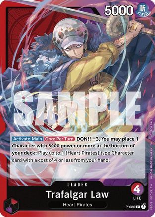 Trafalgar Law (OP10 Release Event) (P-086)  -  Promo