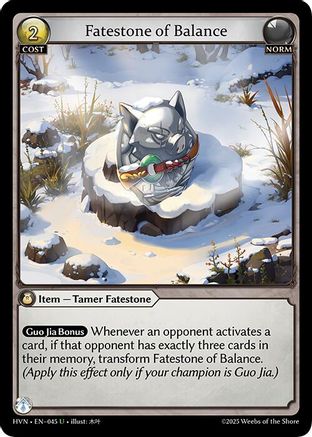 Fatestone of Balance // Woodland Shoats (045) -  Uncommon