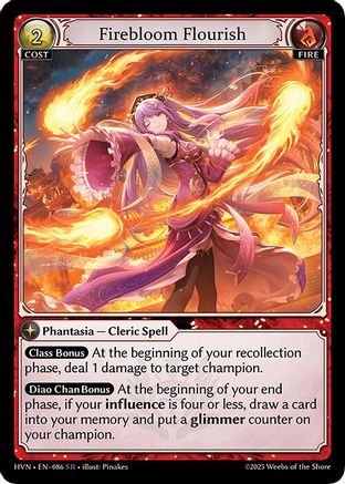 Épanouissement de la fleur de feu (086) - Super Rare