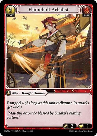 Flamebolt Arbalist (087) -  Common