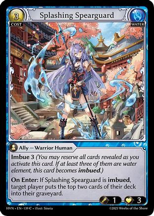 Splashing Spearguard (139) -  Common