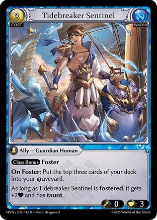 Tidebreaker Sentinel (142) -  Rare