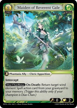 Maiden of Reverent Gale (162) -  Uncommon