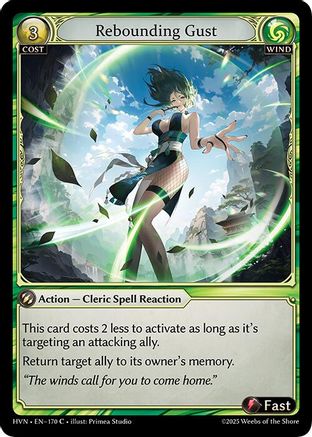 Rebounding Gust (170) -  Common