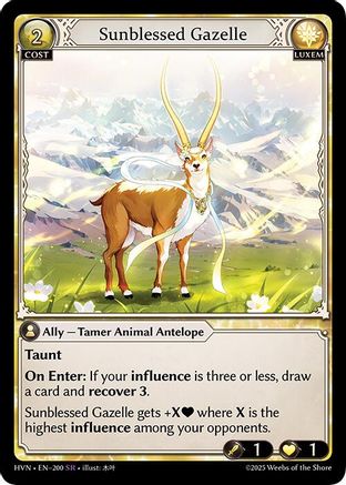 Sunblessed Gazelle (200) -  Super Rare