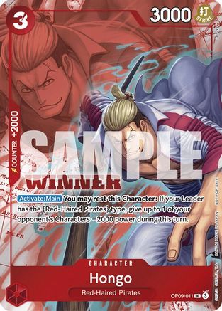 Hongo (Winner Pack 2025 Vol. 2) (OP09-011) - Peu commun