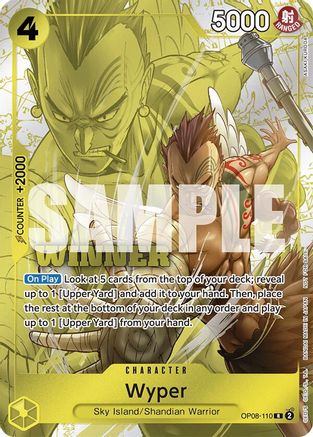 Wyper (Pack Gagnant 2025 Vol. 2) (OP08-110) - Rare