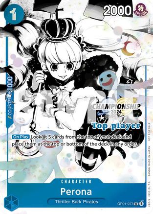 Perona (Championship 2024 Top Player Pack Vol. 2) (OP01-077)  -  Uncommon