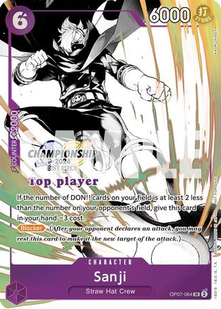 Sanji (Championship 2024 Top Player Pack Vol. 2) (OP07-064)  -  Super Rare