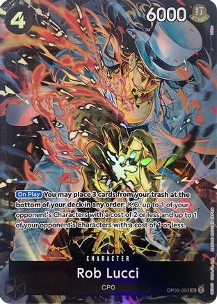 Rob Lucci (Illustration Box EX) (OP05-093)  -  Super Rare
