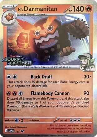 N's Darmanitan - 181 - Promo - Holofoil
