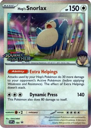 Hop's Snorlax - 184 - Promo - Holofoil