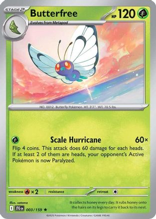 Butterfree - 003/159 - Rare - Holofoil