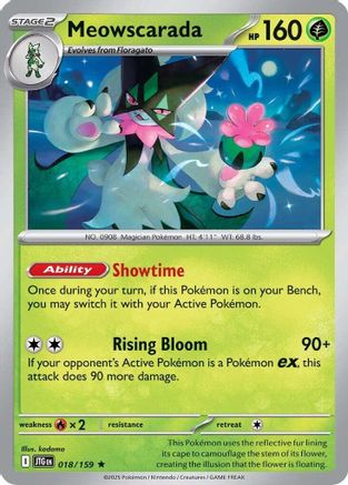 Meowscarada - 018/159 - Rare - Reverse Holofoil