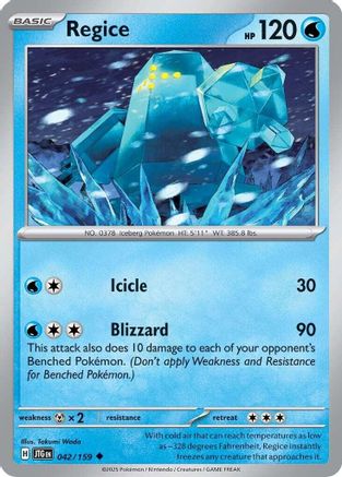 Regice - 042/159 - Uncommon - Reverse Holofoil