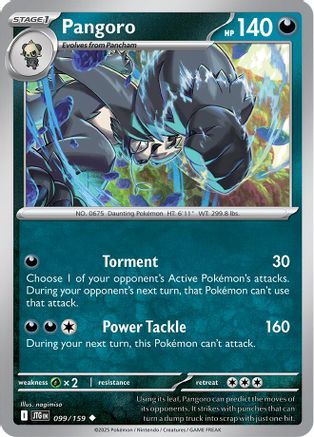Pangoro - 099/159 - Uncommon - Reverse Holofoil