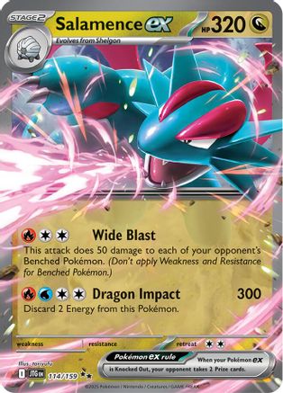 Salamence ex - 114/159  - Double Rare - Holofoil