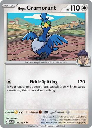 Hop's Cramorant - 138/159 - Uncommon - Normal