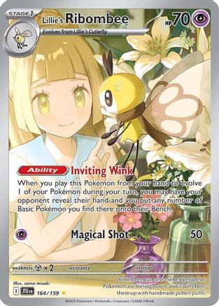 Lillie's Ribombee - 164/159  - Illustration Rare - Holofoil