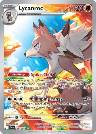 Lycanroc - 166/159  - Illustration Rare - Holofoil