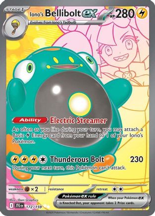 Iono's Bellibolt ex - 172/159  - Ultra Rare - Holofoil