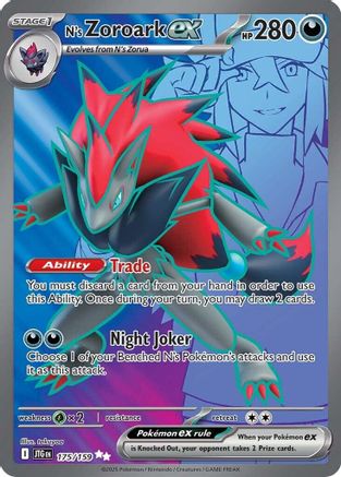 N's Zoroark ex - 175/159  - Ultra Rare - Holofoil