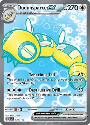 Dudunsparce ex - 178/159  - Ultra Rare - Holofoil