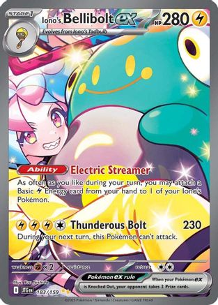 Iono's Bellibolt ex - 183/159  - Special Illustration Rare - Holofoil
