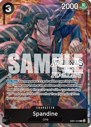 Spandine (Regional Finalist Card Set 2025 Vol.1) (EB01-043) - One Piece Promotion Cards -  Rare