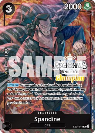 Spandine (Jeu de cartes Championnat Régional 2025 Vol.1) (EB01-043) - Rare