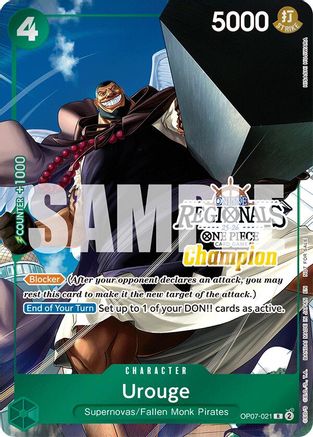 Urouge (Jeu de cartes Championnat Régional 2025 Vol.1) (OP07-021) - Rare