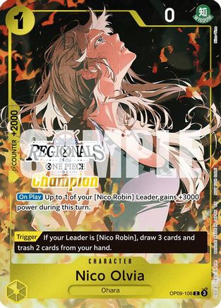 Nico Olvia (Regional Champion Card Set 2025 Vol.1) (OP09-106)  -  Common