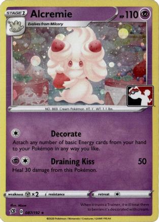 Alcremie - 087/192 (League Promo)  - Promo - Holofoil