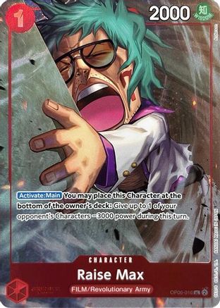 Raise Max (Premium Card Collection -Best Selection Vol. 3-) (OP06-016) - Cartes Promotionnelles One Piece - Peu Fréquente