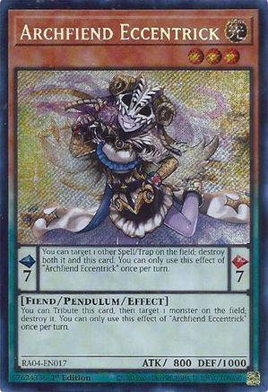 Archfiend Excentrick (Secrète Rare) (RA04-EN017) - La Ruée du Quart de Siècle 1ère Édition