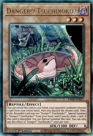 Danger?! Tsuchinoko? (Ultra Rare) (RA04-FR027) - Quarter Century Stampede 1re Édition