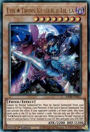 EvilTwins Ki-sikil & Lil-la (Ultimate Rare) (RA04-FR037) - Quarter Century Stampede 1re Édition