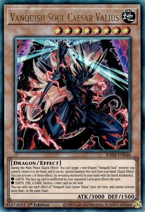 Vanquish Soul Caesar Valius (Ultimate Rare) (RA04-FR046) - Quarter Century Stampede 1re Édition