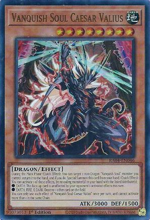 Vanquish Soul Caesar Valius (UR) (RA04-EN046) - Quarter Century Stampede 1re édition